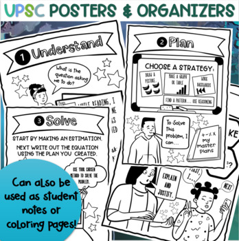Preview of UPSC Posters, Organizers, Coloring Pages