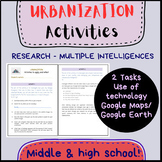 URBANIZATION - Research & Multiple Intelligences activities