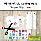 US 4th of July Cutting Work - Scissor Practice