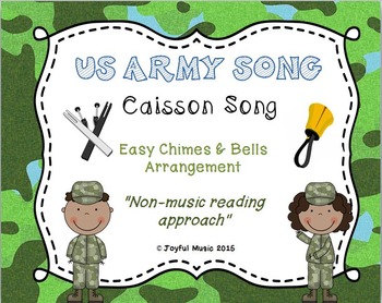 Preview of US ARMY SONG Easy Chimes & Bells Arrangement CAISSON SONG