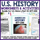 US American History Part Two Worksheets Activities Primary
