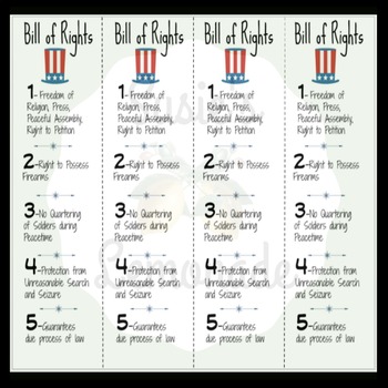 The Bill Of Rights Chart