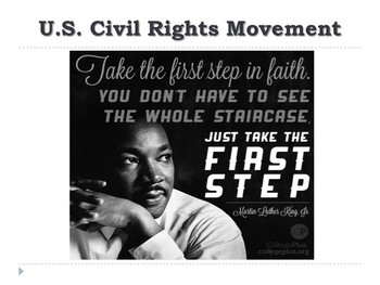 Preview of US CIVIL RIGHTS MOVEMENT POWER POINT