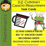 US Capacity Measurement Task Cards/ CCSS Aligned 4th-5th Grades