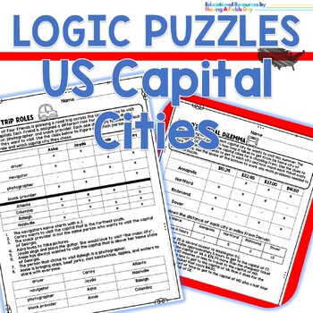 Preview of US Capitals Logic Puzzles 
