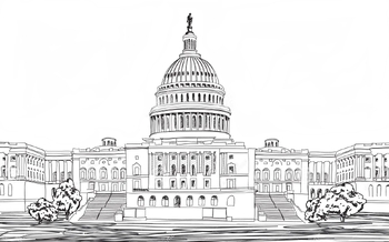 Preview of US Capitol(2) 3 PDFs to print and color posters sized 19x11 28x17 38x23