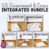 US Civics & Government & ELA Integrated Bundle: Reading Wr