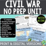 Civil War Unit - 5 Civil War Lessons - Causes of Civil War