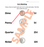 US Coin Identification Worksheets