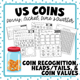 All About US Coins Workbook | Recognition & Counting | for