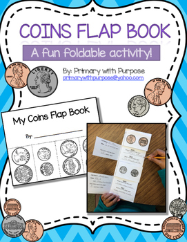 Preview of Coins Foldable Flapbook: Quarter, Dime, Nickel, Penny