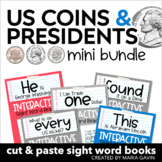 US Coins & Presidents Sight Word Book Mini Bundle