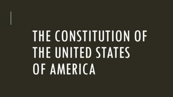 Preview of US Constitution