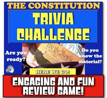 Preview of US Constitution Activity Review Game | Constitution Federalism Bill of Rights