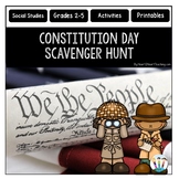 Constitution Day Scavenger Hunt Activities for 2nd 3rd 4th Grade