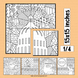 US Constitution Day Bulletin Board Math Craft Coloring Pag