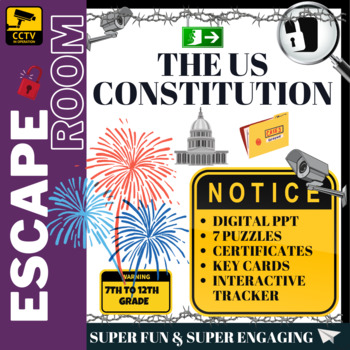 Preview of US Constitution Escape Room