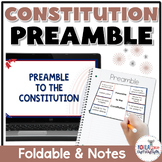US Constitution Foldable Activity | Preamble to the Constitution