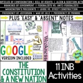 US Constitution & New Nation Interactive Notebook Activiti