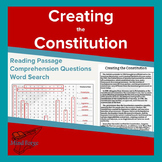 US Constitution Passage, Questions, and Word Search