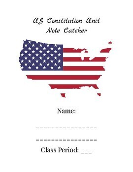 Preview of US Constitution Unit Slides with Note-catcher!