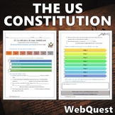 US Constitution and Laws Webquest - Editable Digital Activity