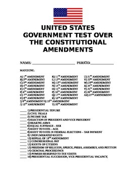 Preview of Amendments to The Constitution