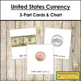 Currency of the United States of America 3-Part Cards - US Money