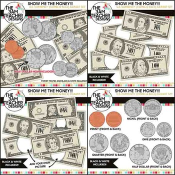 Preview of U.S. Currency : Money and Coin Digital Clip Art