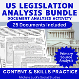 U.S. Document Analysis BUNDLE - Legislative Set of Acts, A