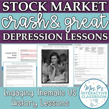 Preview of US Econ: Stock Market Crash Simulation & Great Depression Intro (Distance Learn)
