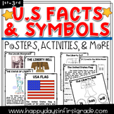 US Facts & Symbols 1st/2nd/3rd Grade- 2 Weeks of Activities & Colorful Signs