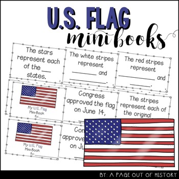 Preview of US Flag Mini Books for Social Studies