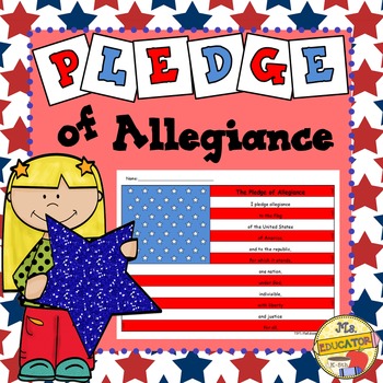 Preview of American Flag & Pledge of Allegiance