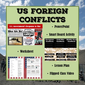Preview of US Foreign Wars 4.3 & Conflicts - Civics EOC