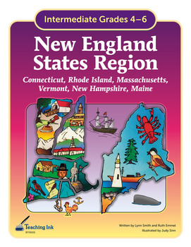 Preview of US Geography - New England States (Grades 4-6) by Teaching Ink