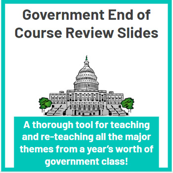 Preview of US Gov: End Of Course Review Slides Assignment