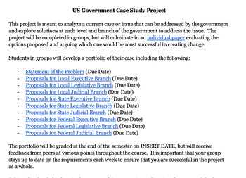 Preview of US Government Case Study Project