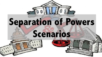 Preview of US Government:  Checks and Balances / Separation of Powers Scenarios