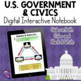 US Government & Civics DIGITAL Interactive Notebook Americ