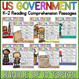 US Government K-2 Reading Comprehension Passages Bundle