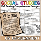 US Government Social Studies Reading Comprehension Passages K-2