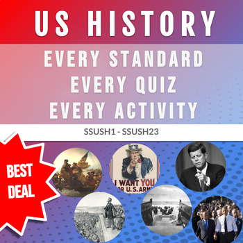 Preview of US HISTORY ENTIRE COURSE BUNDLE