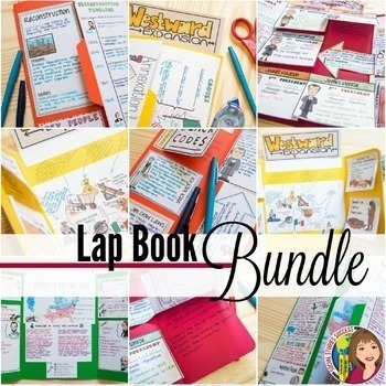 Preview of US HISTORY LAPBOOK BUNDLE