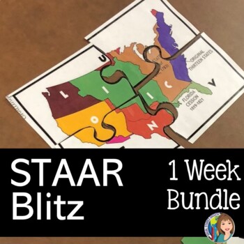 Preview of US HISTORY STAAR BLITZ ONE WEEK THEMATIC BUNDLE