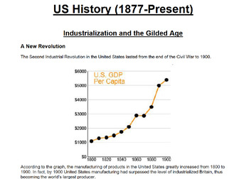 Preview of US History (1877-Present) Study Guide- TeXes
