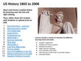 US History 1877 to Present Google Slides with Links to Ind