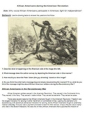 US History: African Americans in the Revolutionary War Dis