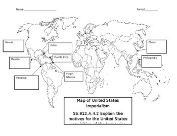 Preview of US History - Annotated United States Imperialism Map