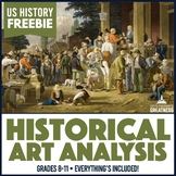 US History Primary Source Analysis Activity for Art Images